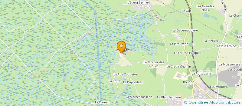 localisation de l'entreprise GAEC DU MARAIS à COUERON