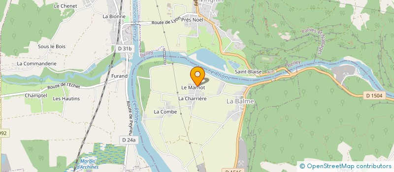 localisation de l'entreprise GAEC DU MARNOT à LA BALME