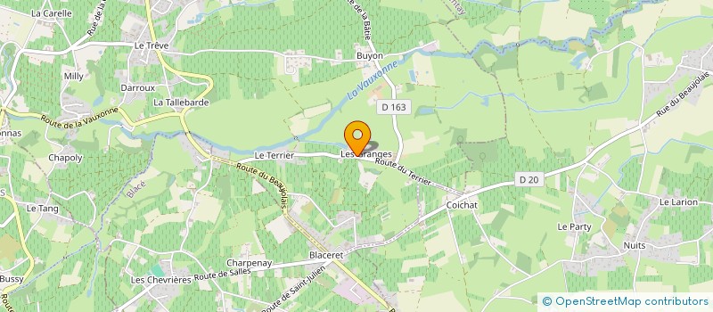 localisation de l'entreprise GAEC DU MARONNIER E ET G PERREON  SAINT-ETIENNE-DES-OULLIERES