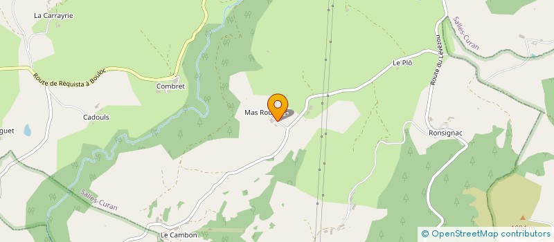 localisation de l'entreprise GAEC DU MAS ROUCOUS  SALLES-CURAN