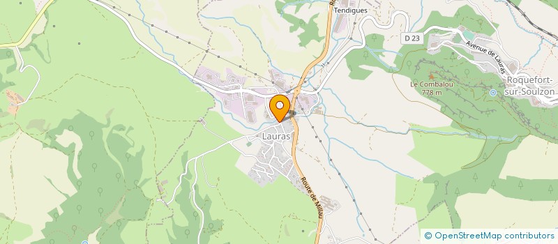 localisation de l'entreprise GAEC DU MAS SAINT PRIVAT à ROQUEFORT-SUR-SOULZON