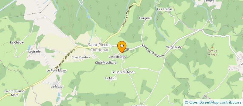 localisation de l'entreprise GAEC DU MASMILLIER à CHATELUS-LE-MARCHEIX