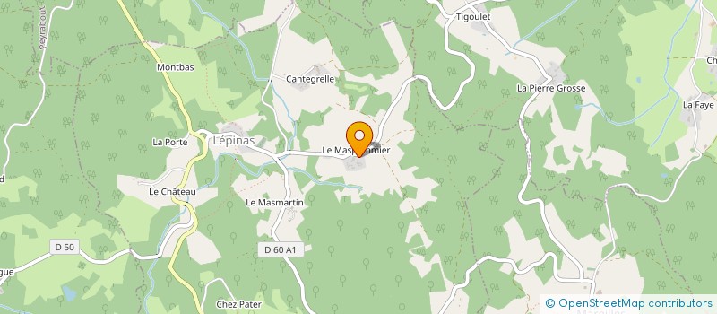 localisation de l'entreprise GAEC DU MASPOMMIER à LEPINAS