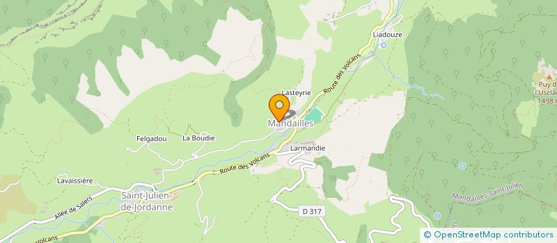 localisation de l'entreprise GAEC DU MASSOUBRO à MANDAILLES-SAINT-JULIEN