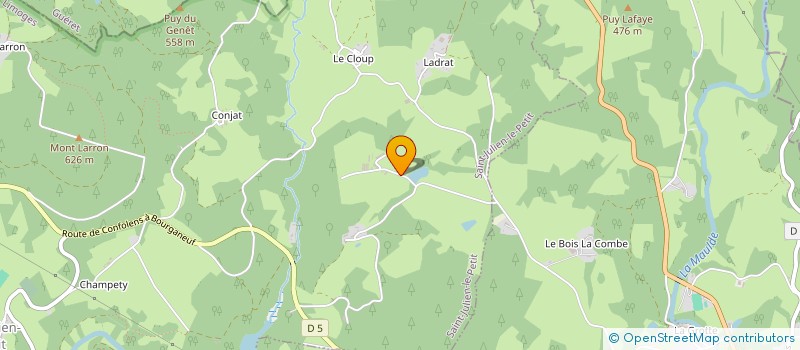 localisation de l'entreprise GAEC DU MAZET à BUJALEUF