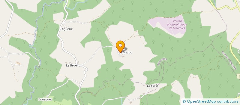 localisation de l'entreprise GAEC DU MAZUC à MARCOLES