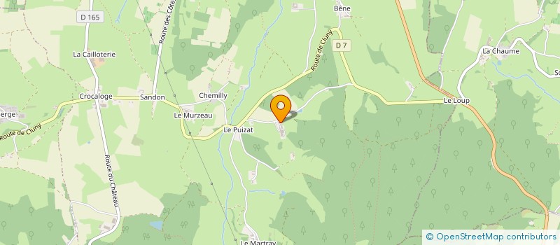 localisation de l'entreprise GAEC DU MENHIR à LA VINEUSE SUR FREGANDE