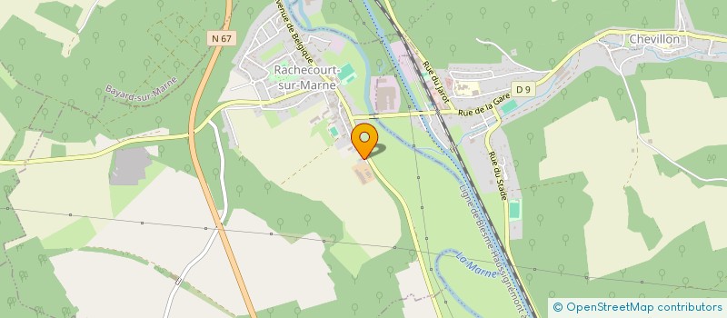 localisation de l'entreprise GAEC DU MENHIR à RACHECOURT-SUR-MARNE