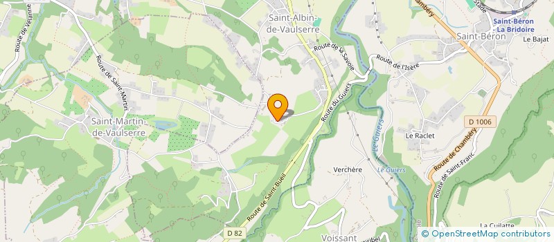 localisation de l'entreprise GAEC DU MERCIER à SAINT-ALBIN-DE-VAULSERRE