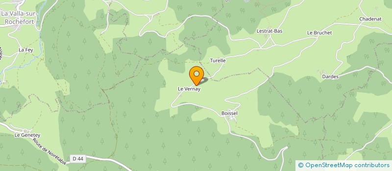 localisation de l'entreprise GAEC DU MIALLET à SAINT-JUST-EN-BAS