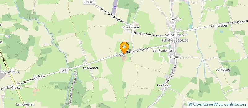 localisation de l'entreprise GAEC DU MIDYS à SAINT-JEAN-SUR-REYSSOUZE