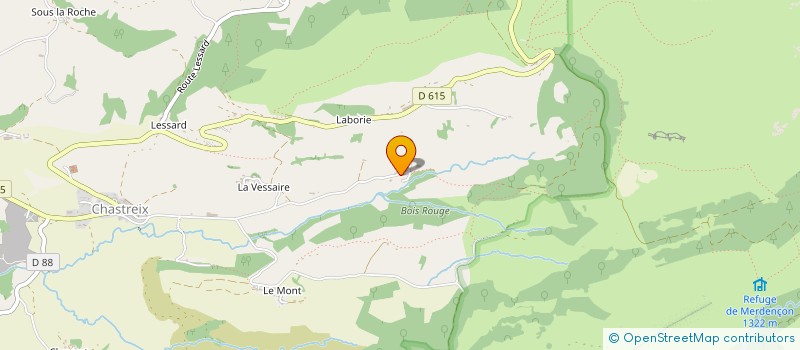 localisation de l'entreprise GAEC DU MILLEPERTUIS à CHASTREIX