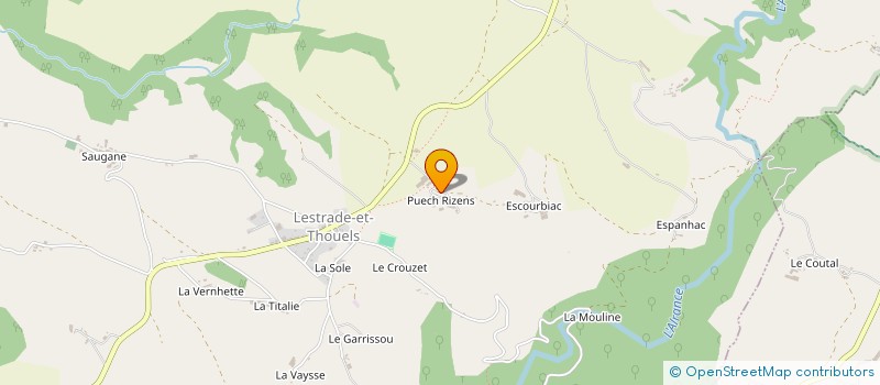 localisation de l'entreprise GAEC DU MISTRAL  LESTRADE ET THOUELS