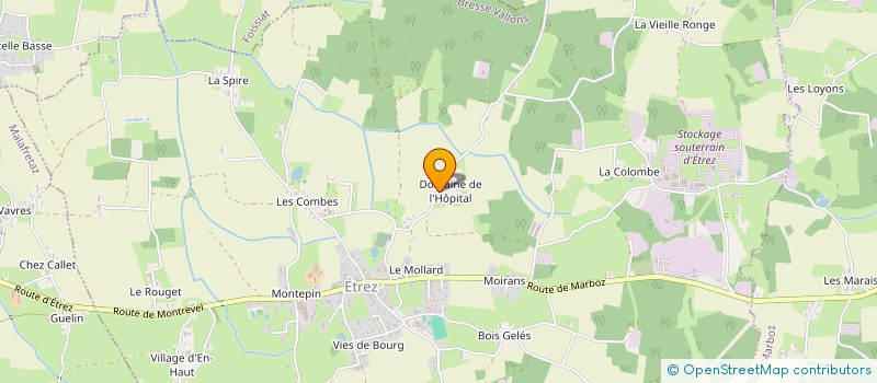 localisation de l'entreprise GAEC DU MOLLARD à BRESSE VALLONS