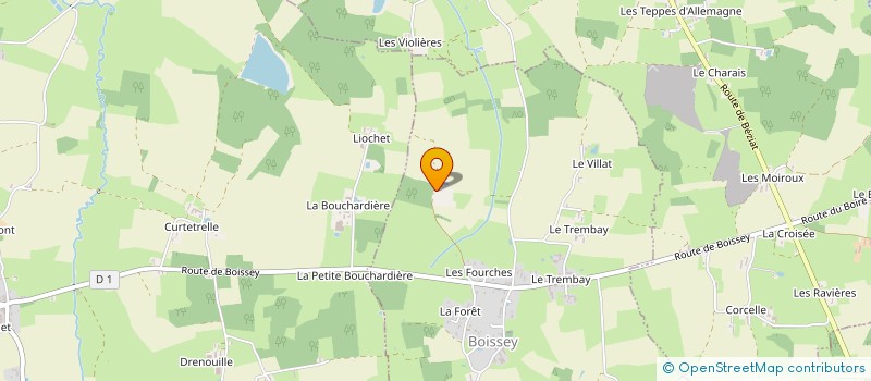 localisation de l'entreprise GAEC DU MONSORBIER  BOISSEY