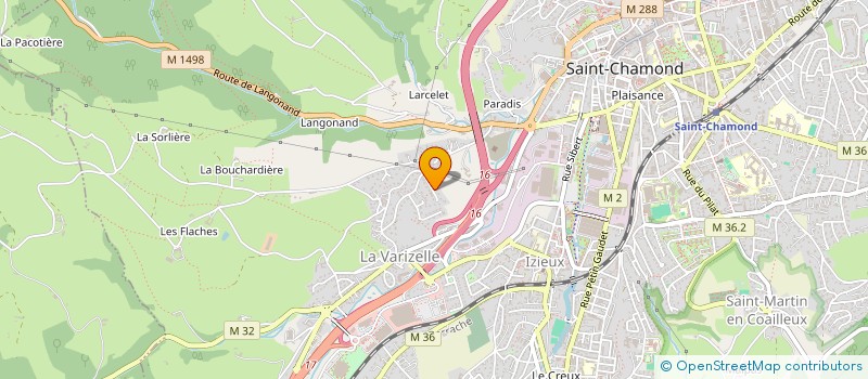 localisation de l'entreprise GAEC DU MONT à SAINT-CHAMOND