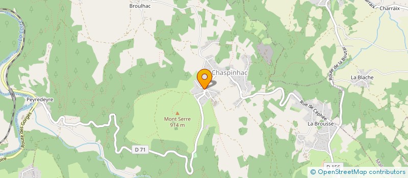localisation de l'entreprise GAEC DU MONT-BET à CHASPINHAC