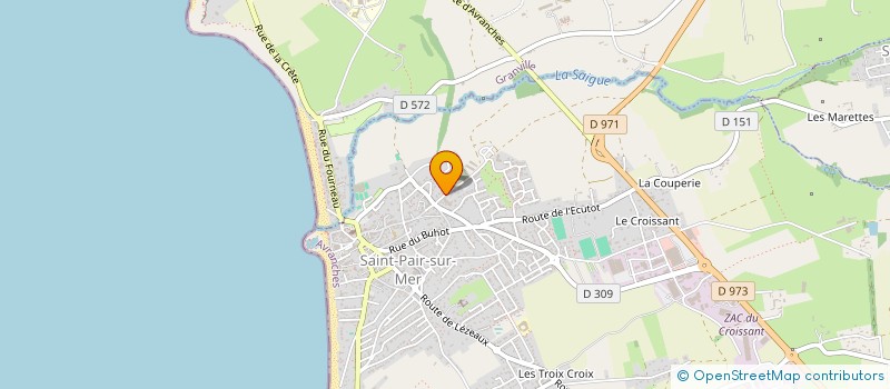 localisation de l'entreprise GAEC DU MONT DE VIGNE à SAINT-PAIR-SUR-MER