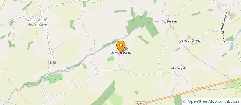 localisation de l'entreprise GAEC DU MONT HARDY à SAINT-HILAIRE-DE-BRIOUZE