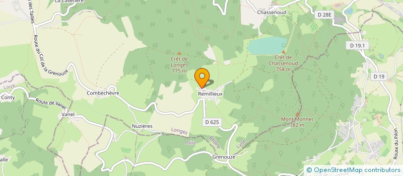 localisation de l'entreprise GAEC DU MONT MONNET à LONGES
