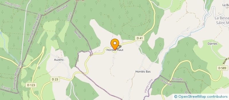localisation de l'entreprise GAEC DU MONT-MOUCHET à LA BESSEYRE-SAINT-MARY