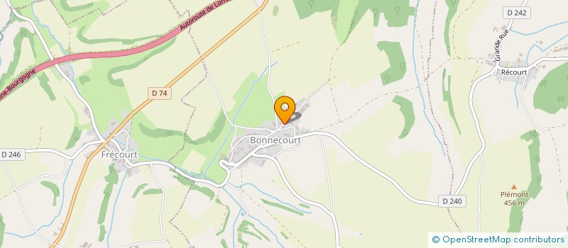 localisation de l'entreprise GAEC DU MONT ROND à BONNECOURT