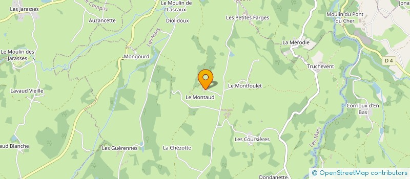 localisation de l'entreprise GAEC DU MONTAUD à LES MARS