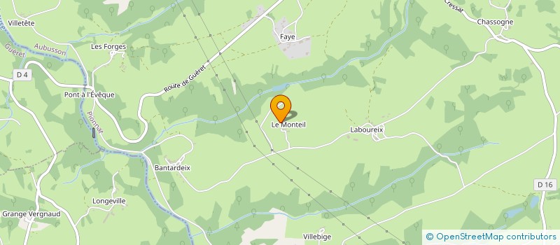 localisation de l'entreprise GAEC DU MONTEIL à CRESSAT