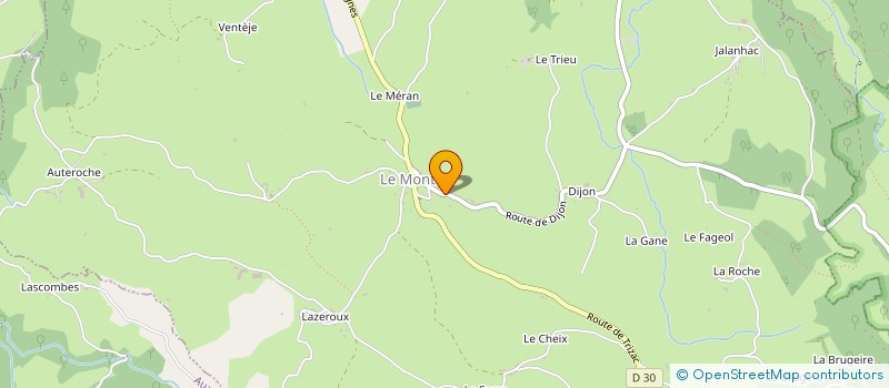 localisation de l'entreprise GAEC DU MONTEIL DE SAUVAT à SAUVAT