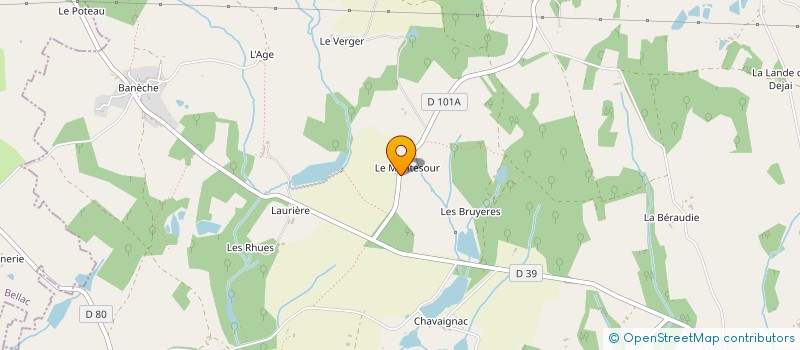 localisation de l'entreprise GAEC DU MONTEZOUR à PEYRILHAC
