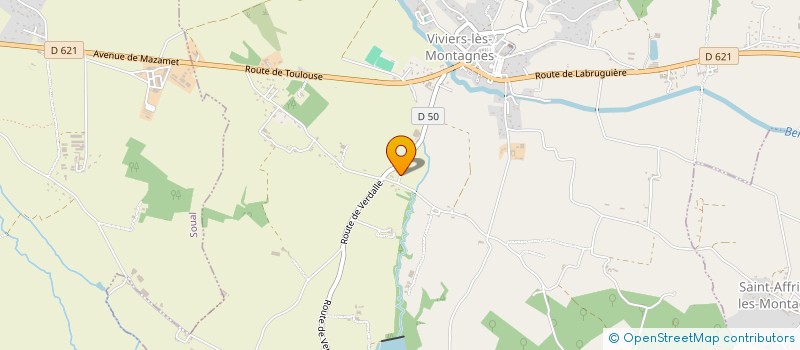 localisation de l'entreprise GAEC DU MOULIN A VENT  VIVIERS-LES-MONTAGNES
