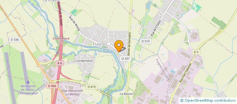 localisation de l'entreprise GAEC DU MOULIN BRULE  FRAGNES-LA LOYERE