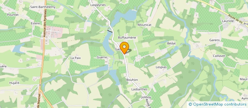 localisation de l'entreprise GAEC DU MOULIN DE GUERRE à EAUZE