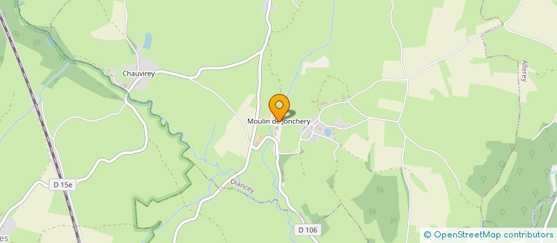 localisation de l'entreprise GAEC DU MOULIN DE JONCHERY à DIANCEY