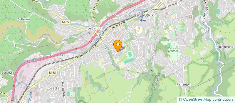 localisation de l'entreprise GAEC DU MOULIN DES CHARTREUX  SAINTE-CROIX-EN-JAREZ