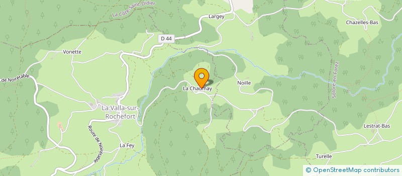 localisation de l'entreprise GAEC DU MOUT  VETRE-SUR-ANZON