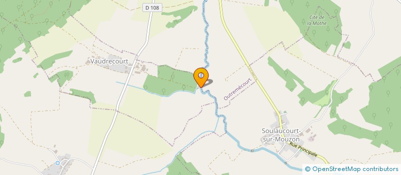 localisation de l'entreprise GAEC DU MOUZON à VAUDRECOURT