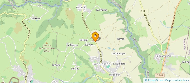 localisation de l'entreprise GAEC DU MURIER à SAINT-JOSEPH