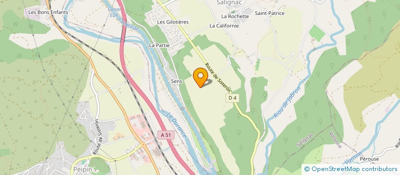 localisation de l'entreprise GAEC DU MUTIN  SALIGNAC