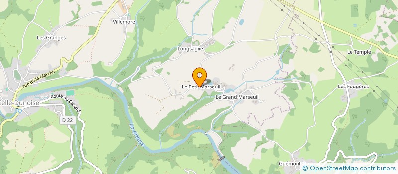 localisation de l'entreprise GAEC DU NAUDON à LA CELLE-DUNOISE