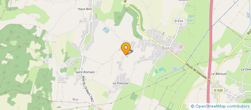 localisation de l'entreprise GAEC DU NEUF MAI à BIOL