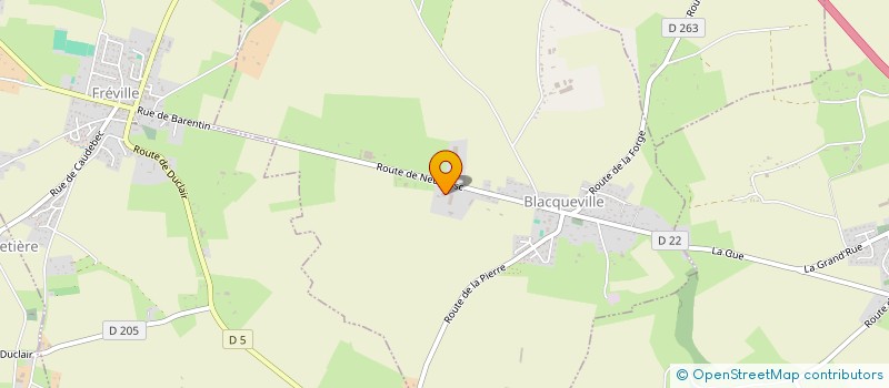 localisation de l'entreprise GAEC DU NEUFBOSC  BLACQUEVILLE