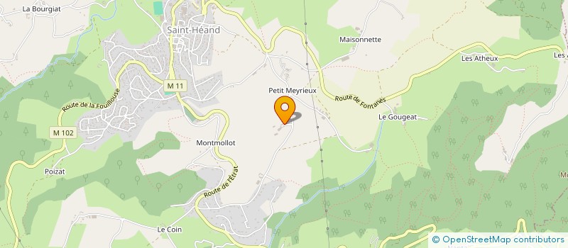 localisation de l'entreprise GAEC DU NEYPALLES à SAINT-HEAND