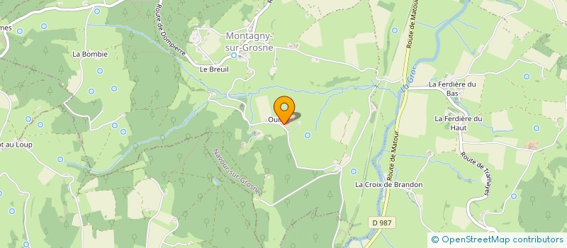 localisation de l'entreprise GAEC DU NID D'OISEAU à NAVOUR-SUR-GROSNE