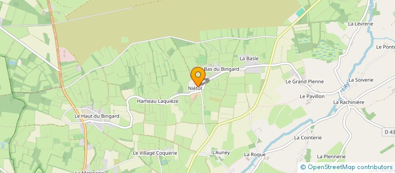 localisation de l'entreprise GAEC DU NIETOT  MUNEVILLE-LE-BINGARD