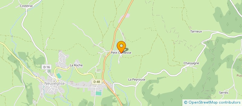 localisation de l'entreprise GAEC DU NOISETIER à NEUVEGLISE-SUR-TRUYERE