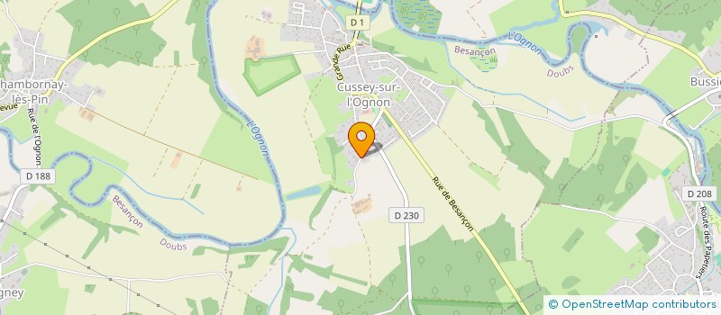 localisation de l'entreprise GAEC DU NOYER  CUSSEY-SUR-L'OGNON