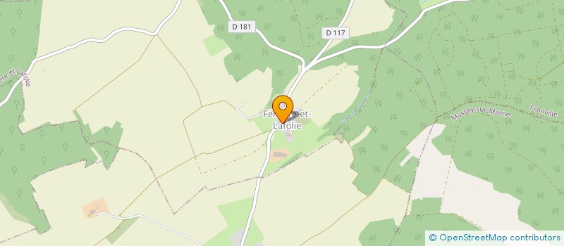 localisation de l'entreprise GAEC DU NOYER DES VIGNES à FERRIERE-ET-LAFOLIE