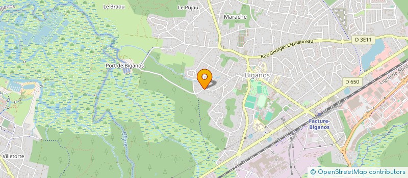 localisation de l'entreprise GAEC DU P'TIT PANIER BIO  BIGANOS