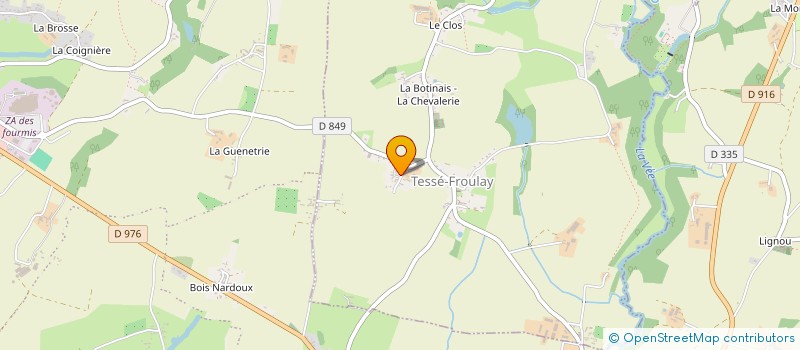 localisation de l'entreprise GAEC DU PANORAMA à TESSE FROULAY
